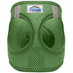 American River Solid Ultra Choke Free Dog Harness (Color: Dark Forest Green, size: large)