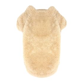 Soft Plush Pullover (Color: Cream, size: small)